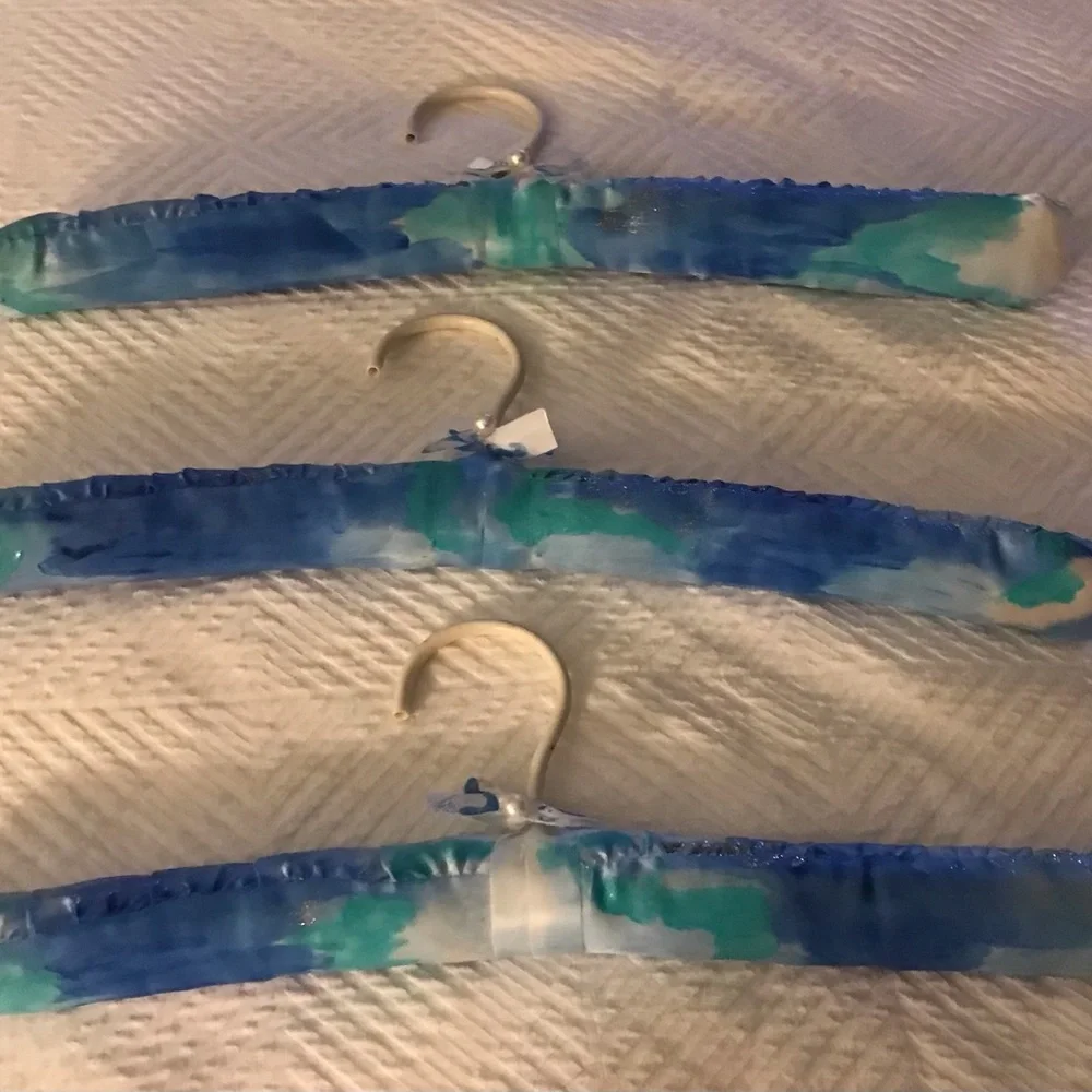 New 4 Satin Hanger Designed and Hand Painted by Artist made in USA